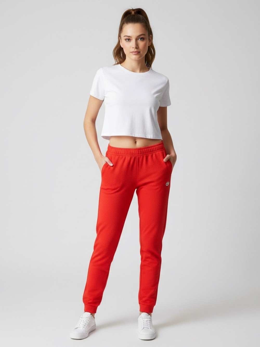 RINASCIMENTO Red Textured Pants - Size L (NWOT / Read Description